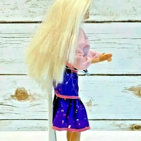 MATTEL BARBIE Blonde Hair Blue Eyes Jacket & Strapless Dress 12" Tall - Picture 3 of 11